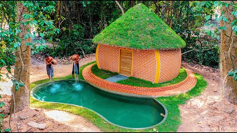 Build The Most Swimming Pool For Hobbit House Grass Roof