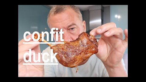 duck confit, a classic French bistro dish