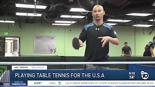 Oceanside table tennis player on US national team