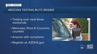 A coronavirus testing blitz begins today