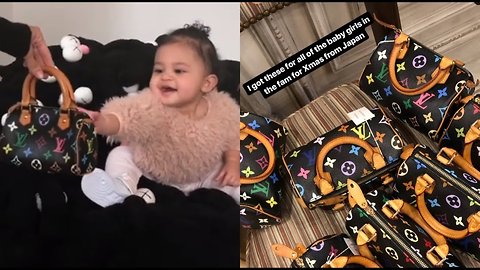 Kim Kardashian Buys Baby Stormi & All The Babies In Her Family Louis Vuitton Bags!