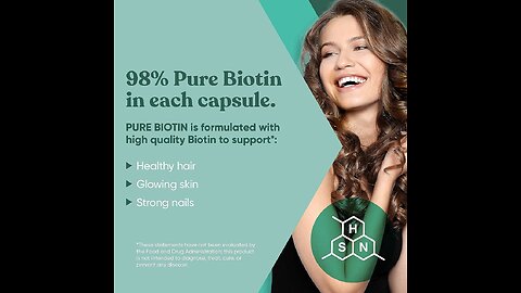 Biotin 5000 mcg Hair Skin Nails Supplement – High-Potency Hair Growth Vitamins for Women & Men...