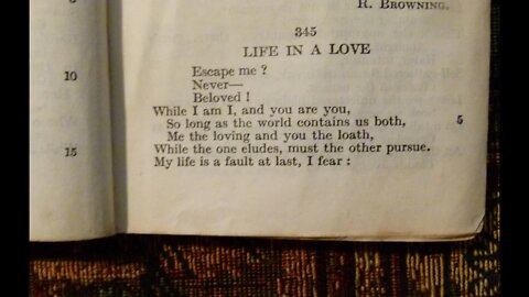 Life In A Love - R. Browning