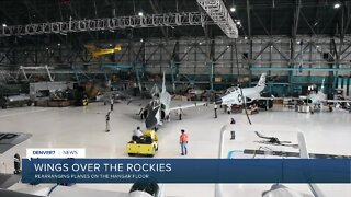 Wings Over The Rockies rearranging hangar floor