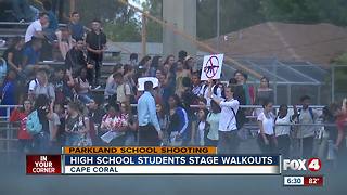 School walkouts take place in Southwest Florida to protest school shooting