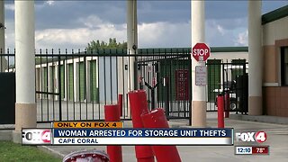 Woman arrested in connection to storage unit break-ins in Cape Coral