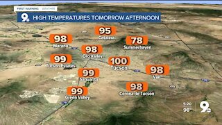 100° heat continues into October