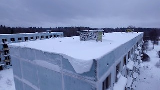 Russian military ghost city aerial