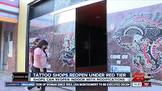 Tattoo shops can now reopen with Kern County in red tier