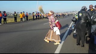 Madikizela-Mandela casket arrives at Orlando Stadium (jpL)