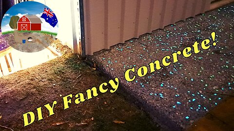 Glow in the dark concrete pathway. Ready to start tunneling. Ep15