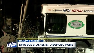 NFTA bus crashes into Buffalo home