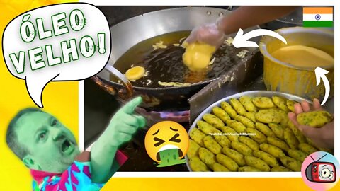 Reagindo a Comidas de Rua: ÍNDIA! VADA PAV frito no ÓLEO VELHO??? Nojento demais! | Veja Aqui #32