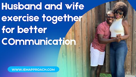 Husband and wife exercise together for better Communication