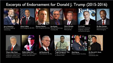 Excerpts of Endorsement for Donald J. Trump (2015-2016)