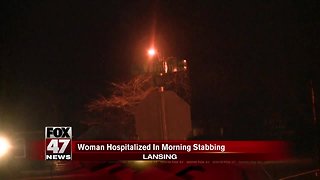 Woman stabbed early Sunday morning