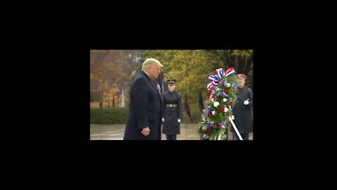 Trump at Arlington Ceremony, Veterans Day 2020