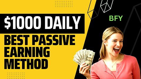 The Best Passive Income Method. Daily $1000 more