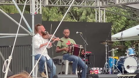 Cedric Watson & Jourdan Thibodeaux at The Vancouver Folk Music Festival 2023
