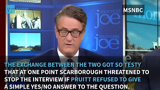 Scarborough Spars With EPA Chief Over Trump’s Stance On Climate Change