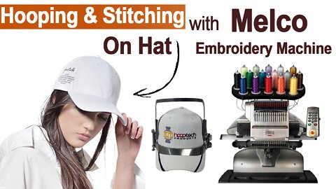 Hooping and Stitching on a Hat Using Melco Embroidery Machine | Melco Machine | Zdigitizing