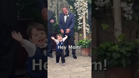 ADORABLE Reaction From Bride’s Son As She Walks Down The Aisle!!! 🥹 #shorts