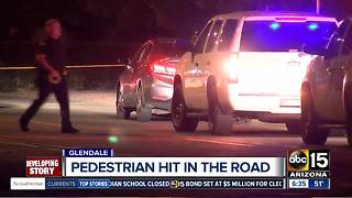 Pedestrian hit by car in Phoenix overnight