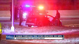 Suspect leads police on 65 mile chase after running over an officer