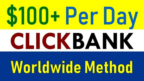 How to make $100 a day, Affiliate marketing, Clickbank affiliate marketing, Clickbank