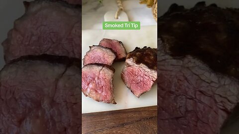 Smoked tri tip recipe #carnivore #ketodiet #ketocarnivore #carnivorediet #smokedmeat #tritip #keto