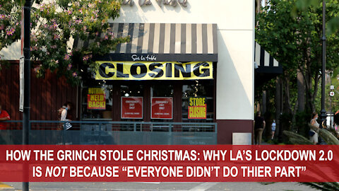 How The Grinch Stole Christmas: How California's December Lockdown is Destroying Small Businesses
