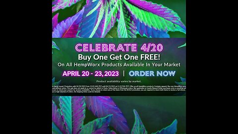 The time is now! 420 is here and the bogo's are flowing. Buy One Get One Free on ALL Hempworx!!!💚💚