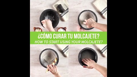 How to cure a molcajete?