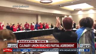 UPDATE: Culinary union reaches partial agreement