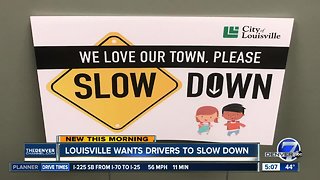 Louisville wants drivers to slow down