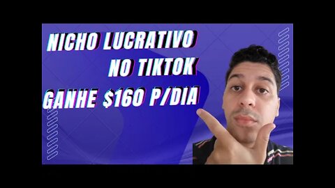 Nicho lucrativo no tiktok. Ganhe $160 por dia sem gravar nada | Que Incrível!