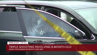 2 women, 8-month-old injured in Detroit shooting