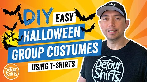 Simple Halloween Group Costumes using T-Shirts DIY... Create Simple Shirts with Print on Demand.
