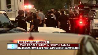 SWAT Team clears scene of double shooting in South Tampa, suspect in custody