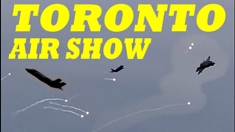 RAW Toronto Air Show Footage. Above Lake Ontario In Canada. 5 sept 2022.