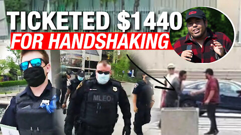 "It's a terrible waste of taxpayers money": Reporter fined for shaking hands with a protester