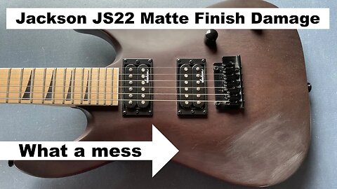 Ugly scar. There's no perfect fix. I do the best I can for this great sub £300 Jackson JS 22 guitar.