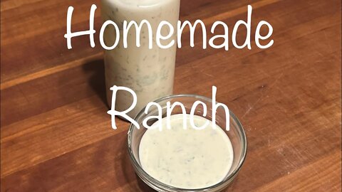 HOMEMADE RANCH DRESSING (in under 10 minutes!!) | ALL AMERICAN COOKING
