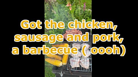 Got the chicken , sausage and pork, a barbecue ( oooh)!