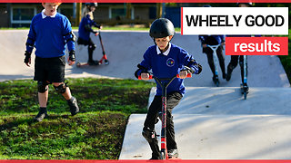School becomes first in UK to build its own scooter park