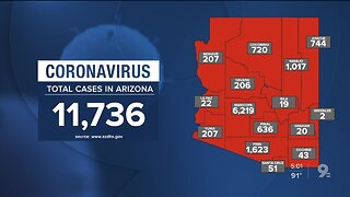 11,700+ confirmed coronavirus cases reported in Arizona