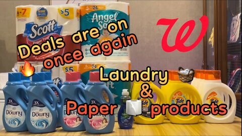 Laundry and Paper products | Walgreens Haul #couponingwithdee