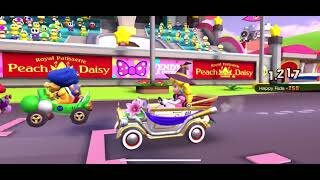 Mario Kart Tour - Happy Ride Kart Gameplay (Peach vs. Daisy Tour Special Offer Kart)