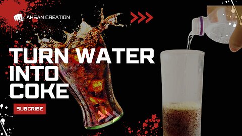 From H2O to Wow! Simple water to Coke transition Illusions in After Effects