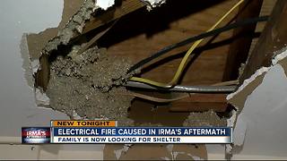 Electrical fire caused in Irma's aftermath